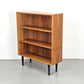 VINTAGE REGAL bücherregal holz nussbaum 1960er 60s Schubregal mid century bücher