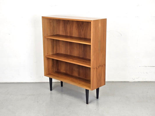VINTAGE REGAL bücherregal holz nussbaum 1960er 60s Schubregal mid century bücher