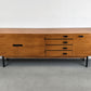 MID CENTURY SIDEBOARD nussbaum holz tv board low kommode vintage 60s