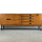 MID CENTURY SIDEBOARD nussbaum holz tv board low kommode vintage 60s