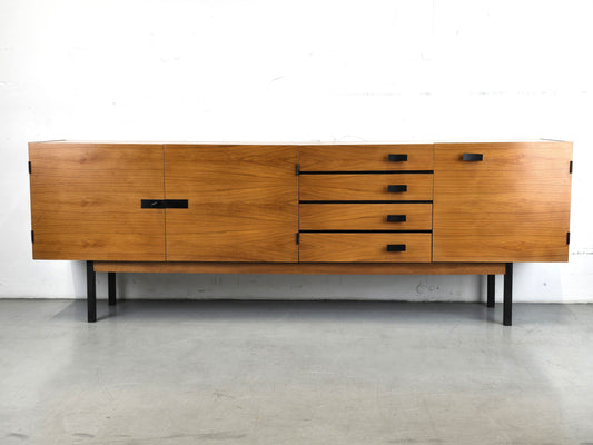 MID CENTURY SIDEBOARD nussbaum holz tv board low kommode vintage 60s