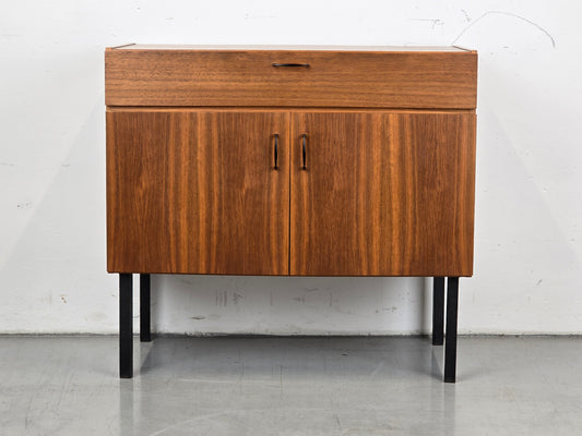 VINTAGE KOMMODE schuh tv sideboard holz nussbaum ddr 1960er retro schränkchen