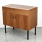 VINTAGE KOMMODE schuh tv sideboard holz nussbaum ddr 1960er retro schränkchen