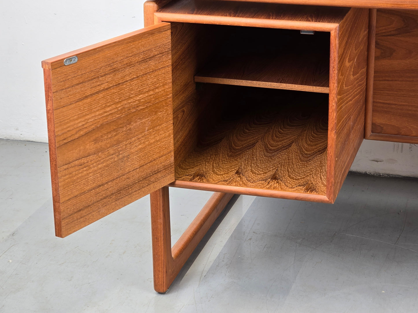 GASVIG SCHREIBTISCH teak holz tisch büro dänemark vintage mid century 60s g.v. mobler