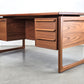GASVIG SCHREIBTISCH teak holz tisch büro dänemark vintage mid century 60s g.v. mobler