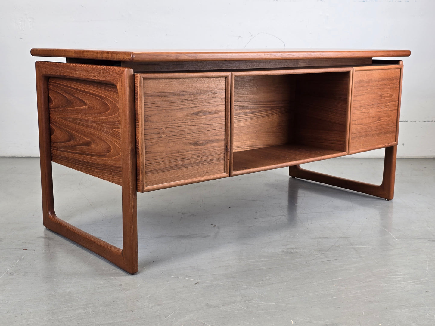 GASVIG SCHREIBTISCH teak holz tisch büro dänemark vintage mid century 60s g.v. mobler