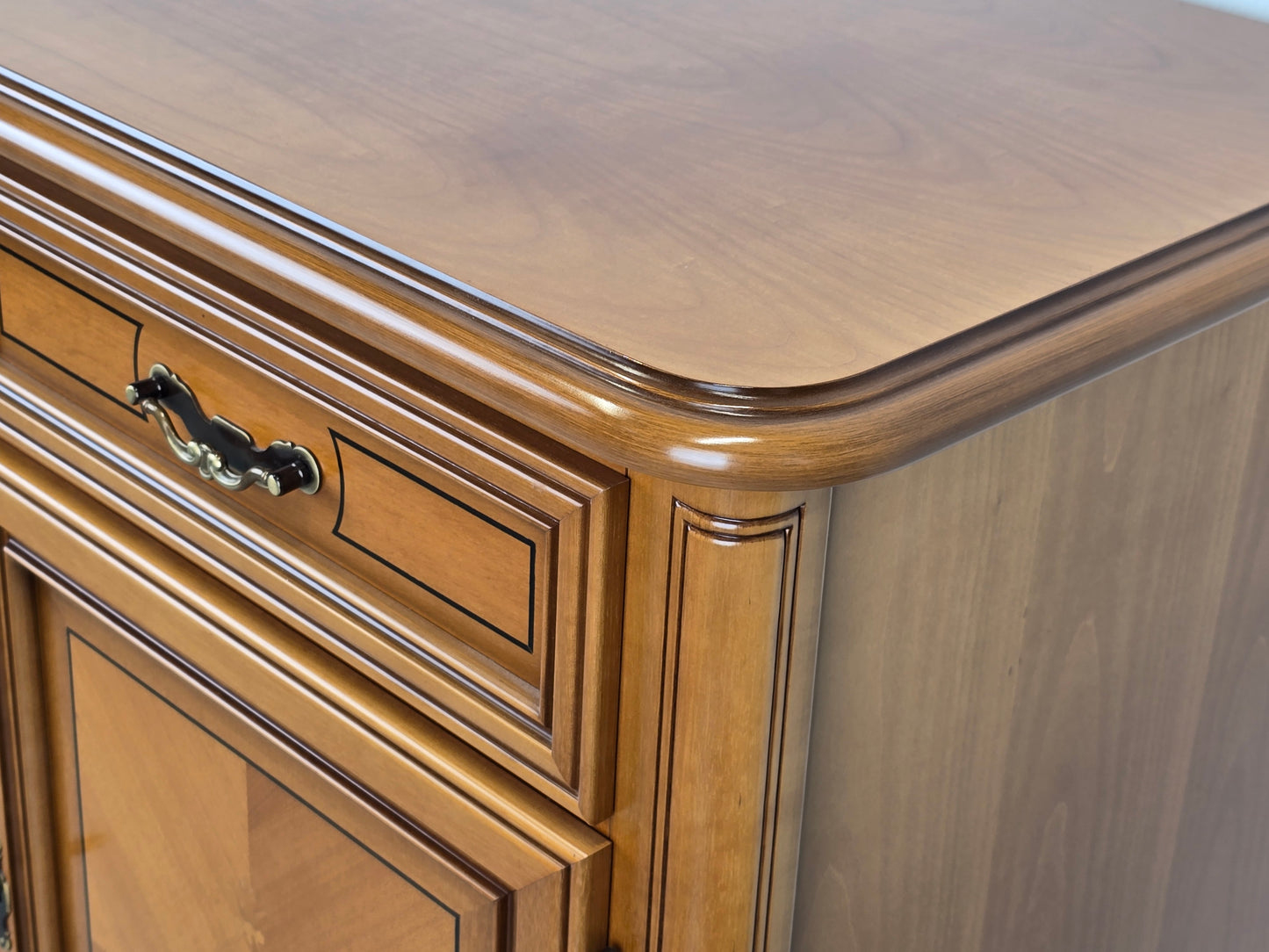 KIRSCHBAUM KOMMODE vintage sideboard schrank buffet geschier holz antik