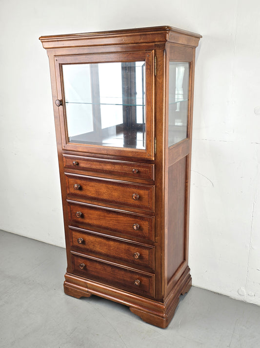 ALEXANDER JULIAN VITRINE kommode schrank schubladen vintage holz nussbaum
