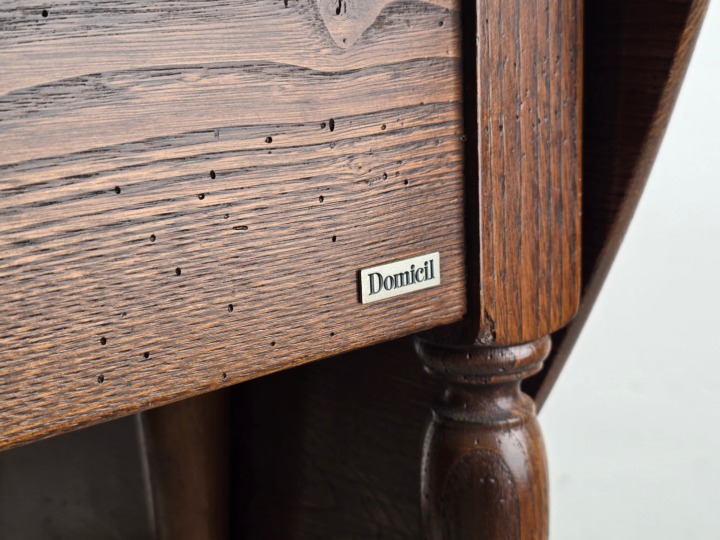DOMICIL KLAPPTISCH eiche holz tisch esstisch küche vintage antik esszimmer