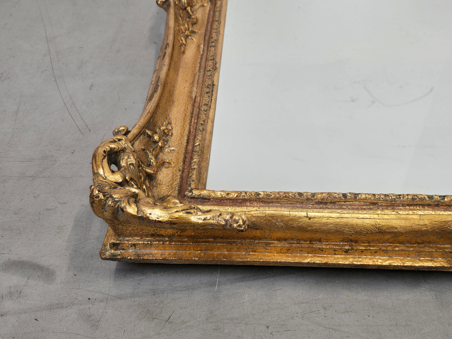 ANTIK SPIEGEL gold rahmen wandspiegel vintage vergoldet barock rokoko