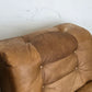 MID CENTURY SESSEL braun leder tv sofa couch wohnzimmer vintage
