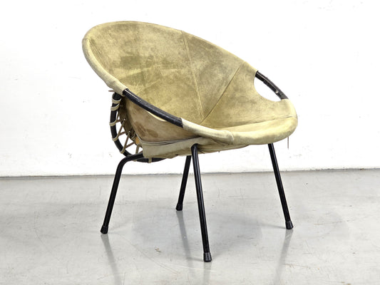 LUSCH & CO SESSEL balloon chair vintage mid century 60s tv wohnzimmer