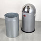 WESCO MÜLLEIMER 50l pushboy abfall eimer sammler retro siler grau designer