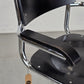 BAUHAUS STUHL schreibtisch esstisch esszimmer vintage s43 schwarz chrom mid century mart stam