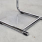 BAUHAUS STUHL schreibtisch esstisch esszimmer vintage s43 schwarz chrom mid century mart stam