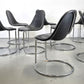 GIOTTO STOPPINO STUHL esszimmer küche bernini büro esstisch mid century schwarz leder chrom
