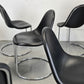 GIOTTO STOPPINO STUHL esszimmer küche bernini büro esstisch mid century schwarz leder chrom