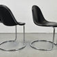 GIOTTO STOPPINO STUHL esszimmer küche bernini büro esstisch mid century schwarz leder chrom