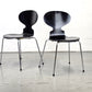 FRITZ HANSEN STUHL ant arne jacobsen esszimmer küche büro esstisch Stapelstuhl schwarz