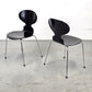 FRITZ HANSEN STUHL ant arne jacobsen esszimmer küche büro esstisch Stapelstuhl schwarz