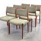 NIELS OTTO MÖLLER STUHL stühle esstisch esszimmer küche vintage teak holz 60s Modell80