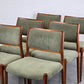 NIELS OTTO MÖLLER STUHL stühle esstisch esszimmer küche vintage teak holz 60s Modell80