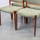 NIELS OTTO MÖLLER STUHL stühle esstisch esszimmer küche vintage teak holz 60s Modell80