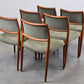 NIELS OTTO MÖLLER STUHL stühle esstisch esszimmer küche vintage teak holz 60s Modell80