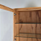 BUCHENHOLZ VITRINE vitrinenschrank holz buche schrank kommode vollholz