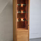BUCHENHOLZ VITRINE vitrinenschrank holz buche schrank kommode vollholz