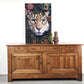 DOMICIL SIDEBOARD vintage nussbaum holz kommode tv board anrichte mediterran