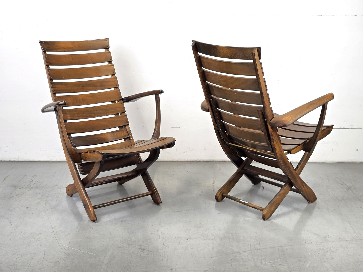 TRICONFORT SESSEL stuhl tv holz garten balkon holz vintage mid century