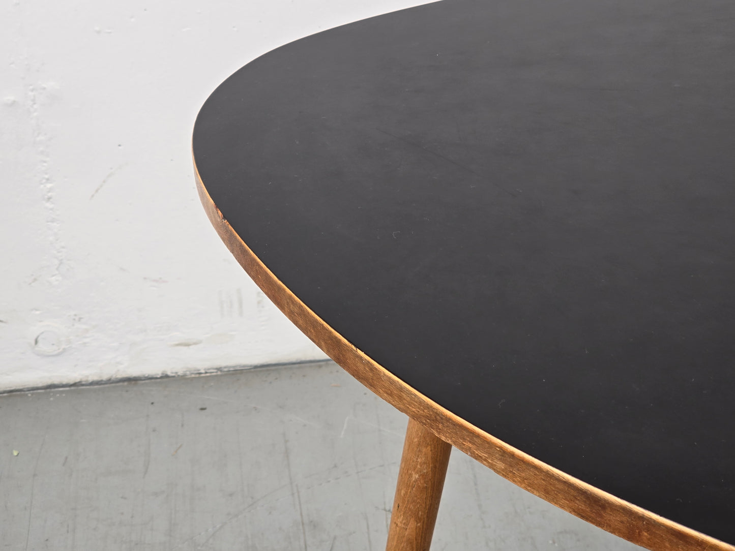 MID CENTURY NIERENTISCH couchtisch beisteltisch schwarz holz coffeetable vintage