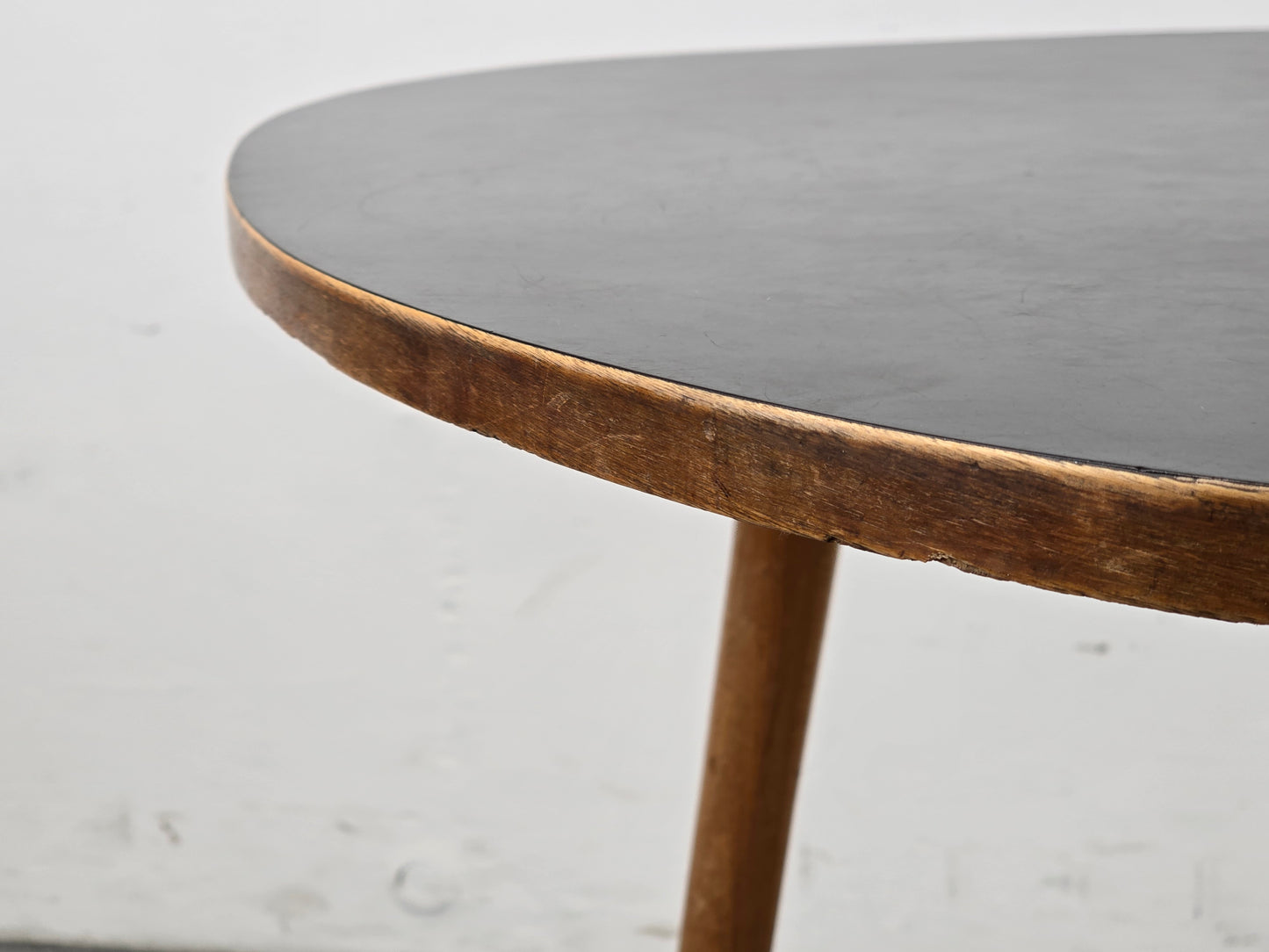 MID CENTURY NIERENTISCH couchtisch beisteltisch schwarz holz coffeetable vintage