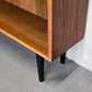 MID CENTURY HOLZ REGAL schuhregal kommode schrank nussbaum vintage