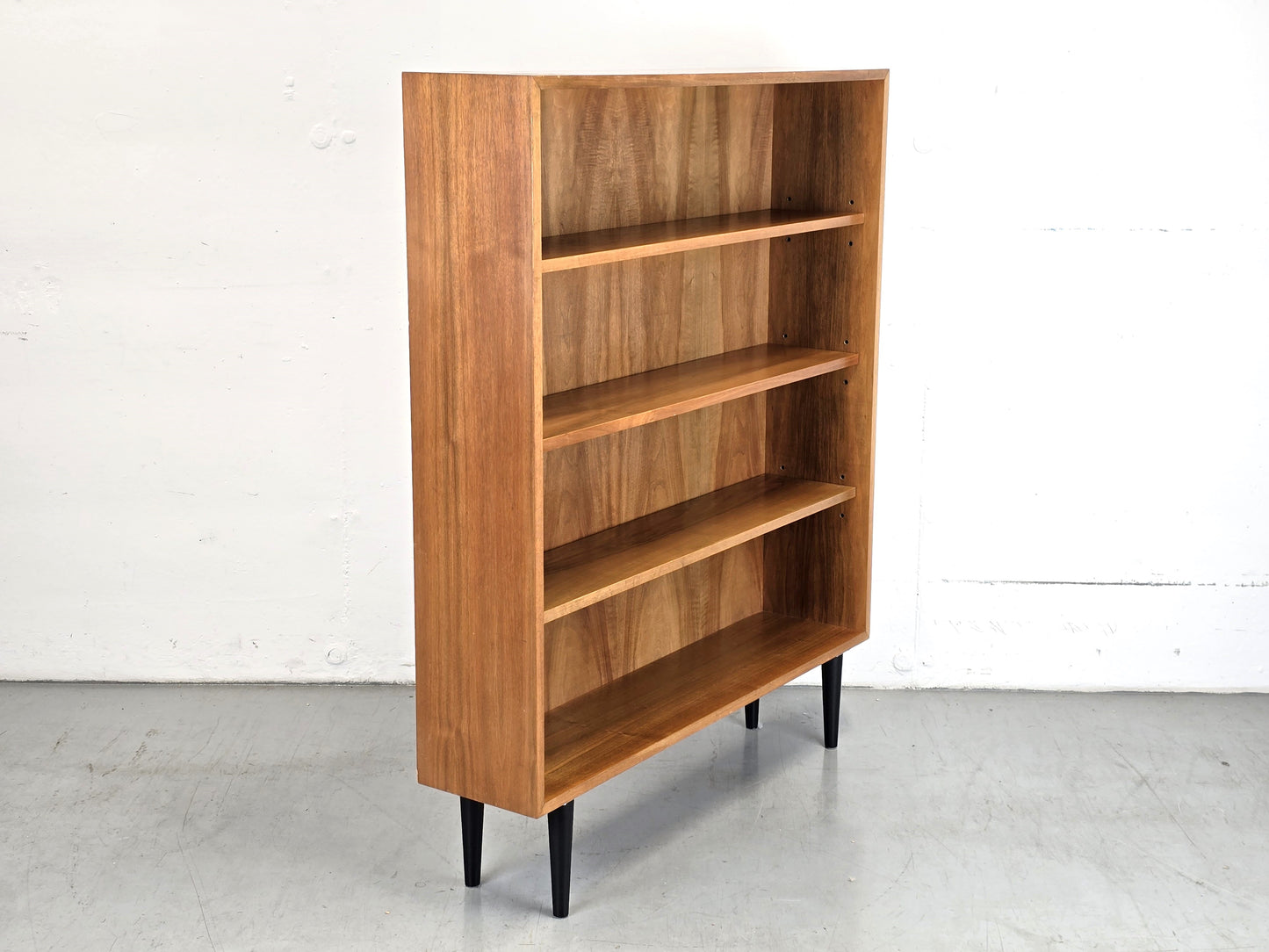 MID CENTURY HOLZ REGAL schuhregal kommode schrank nussbaum vintage