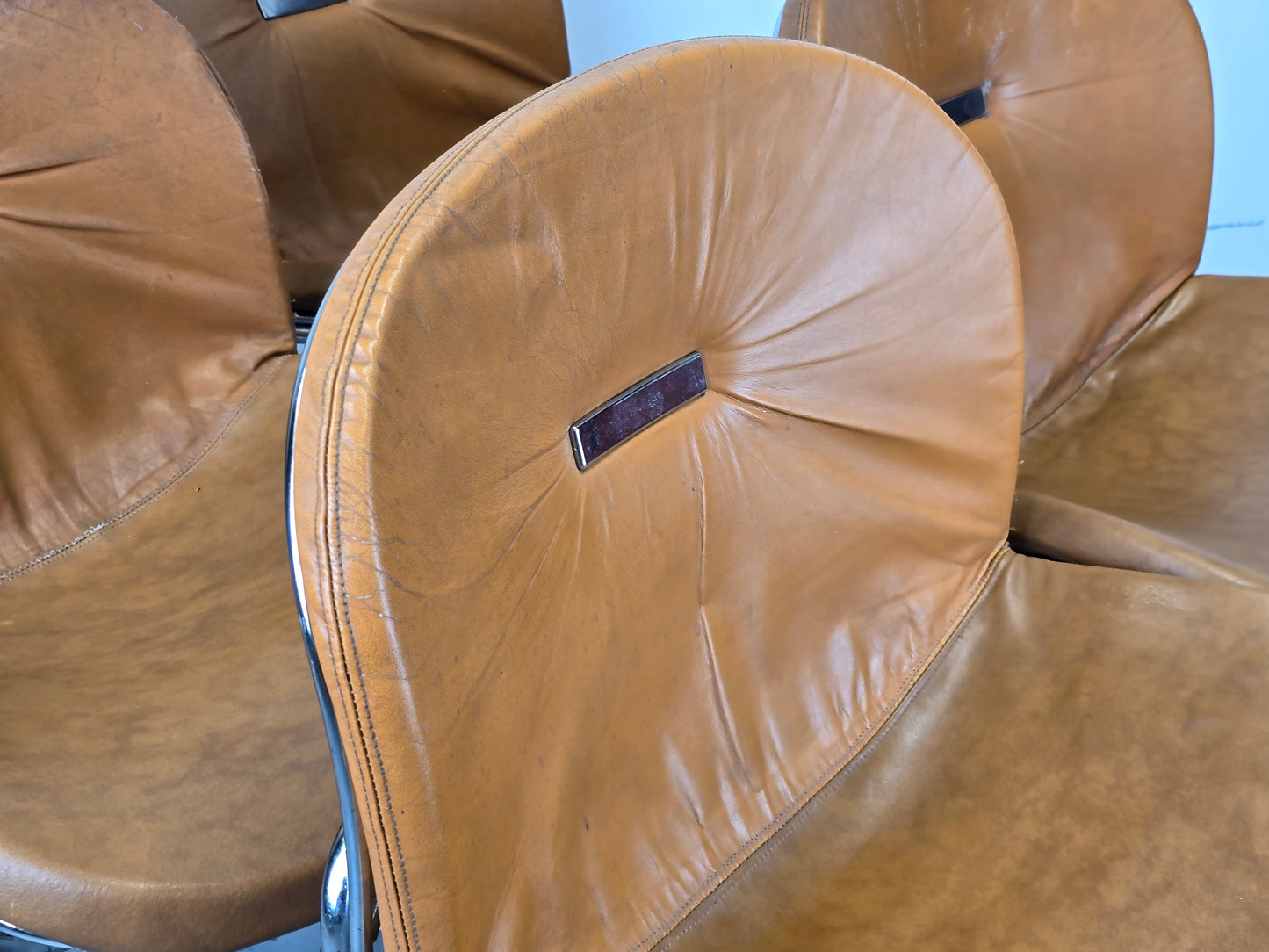 GASTONE RINALDI STUHL freischwinger esszimmer stühle vintage sabrina italien