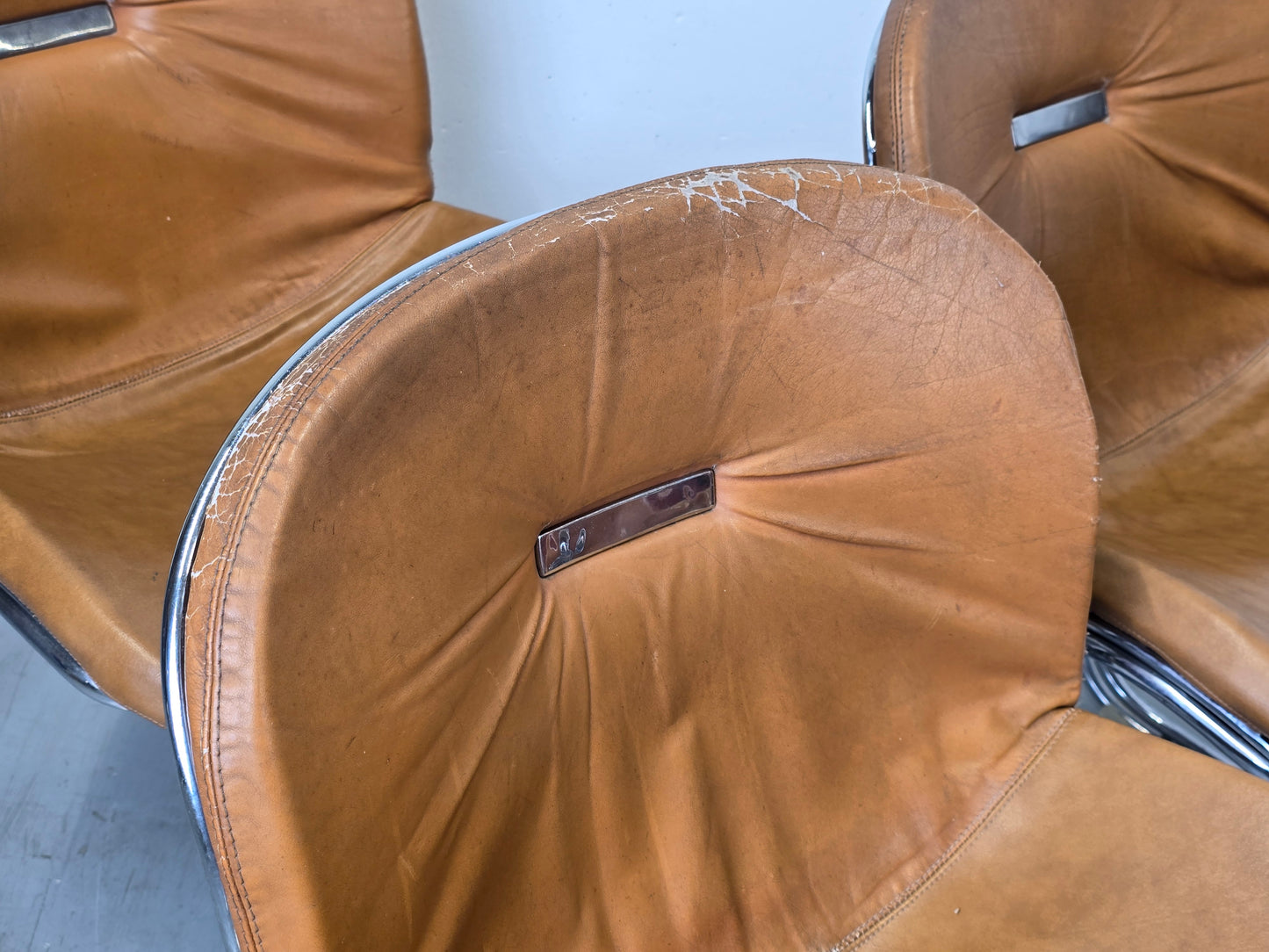 GASTONE RINALDI STUHL freischwinger esszimmer stühle vintage sabrina italien