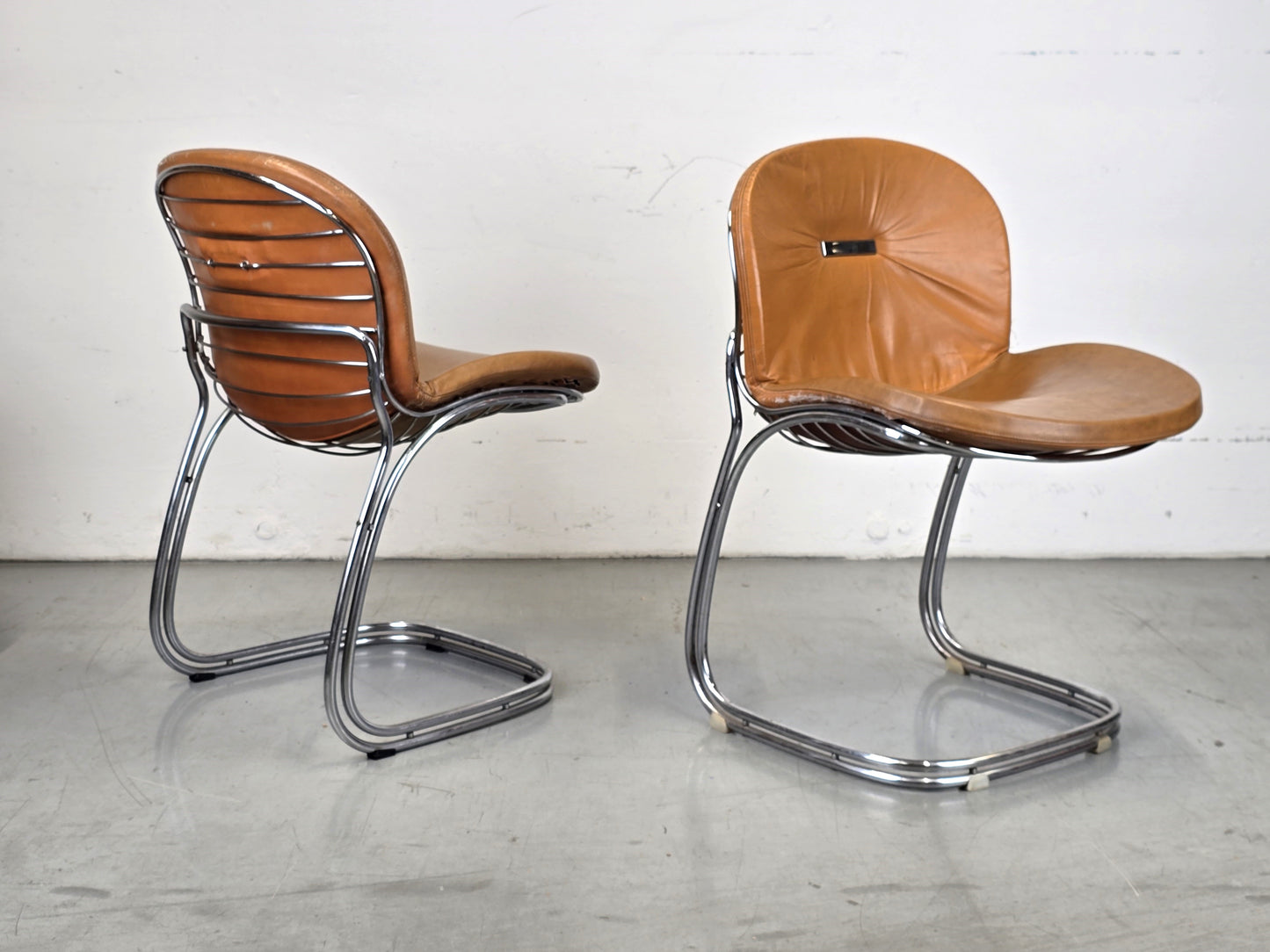 GASTONE RINALDI STUHL freischwinger esszimmer stühle vintage sabrina italien