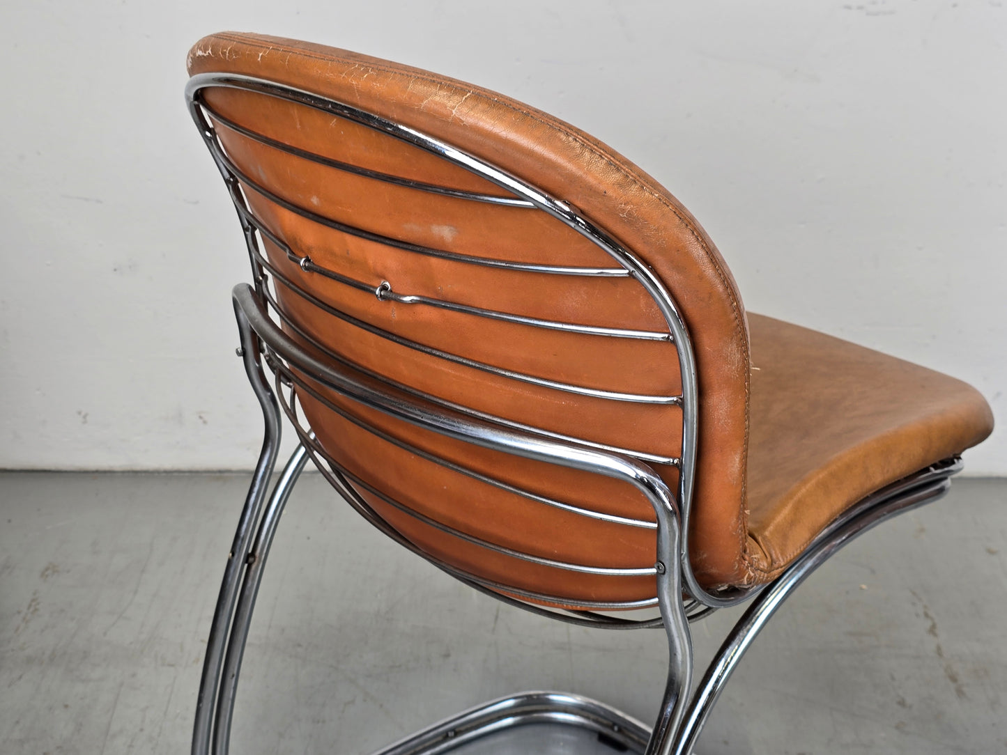 GASTONE RINALDI STUHL freischwinger esszimmer stühle vintage sabrina italien