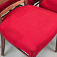 DÄNISCHE ESSZIMMER STÜHLE teak holz rot vintage esstisch stuhl küche