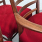 DÄNISCHE ESSZIMMER STÜHLE teak holz rot vintage esstisch stuhl küche