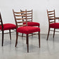 DÄNISCHE ESSZIMMER STÜHLE teak holz rot vintage esstisch stuhl küche