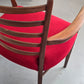 DÄNISCHE ESSZIMMER STÜHLE teak holz rot vintage esstisch stuhl küche