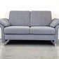 VINTAGE SOFA couch hellblau taupe 2Sitzer sessel polstermöbel garnitur