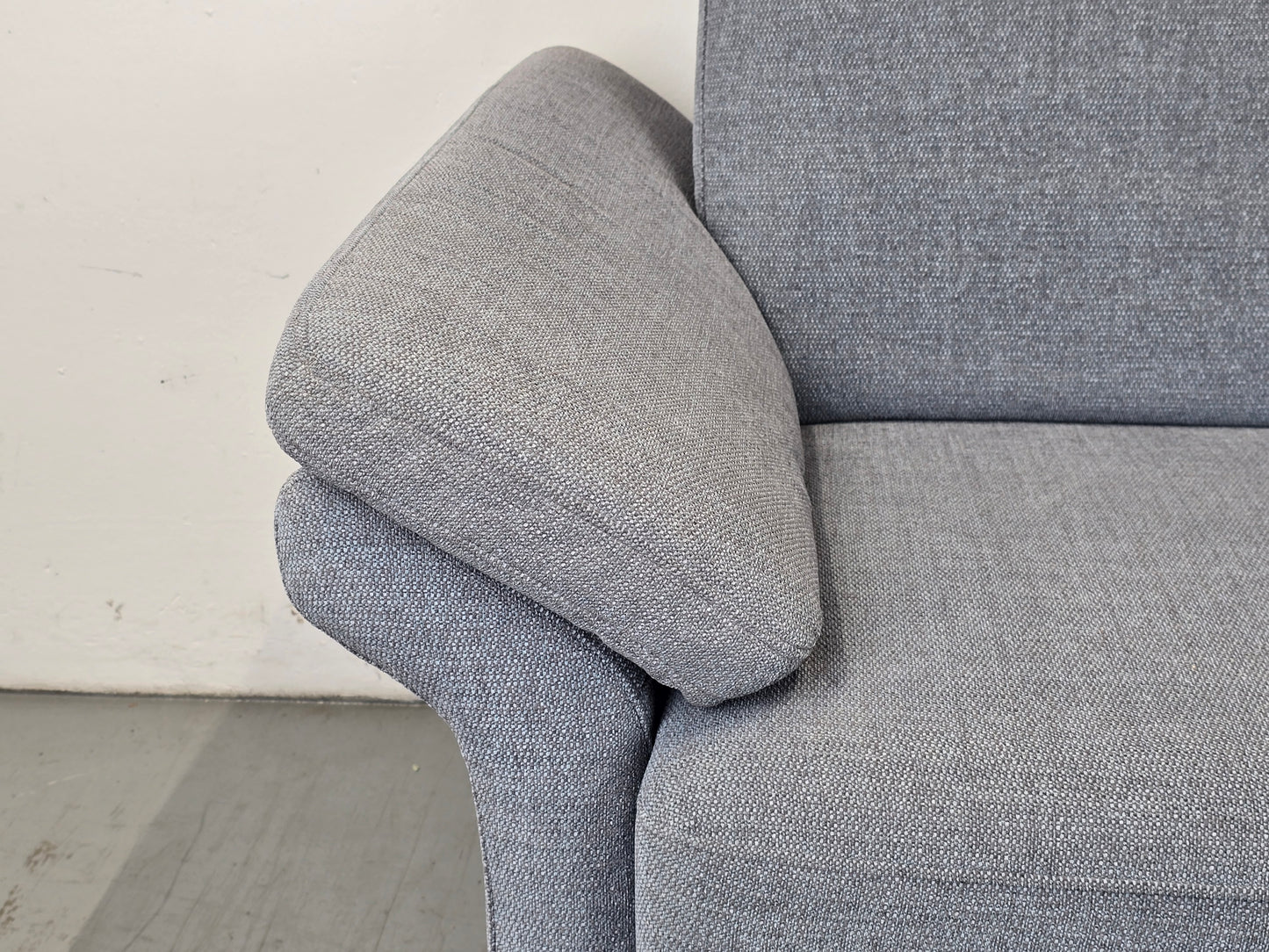 VINTAGE SOFA couch hellblau taupe 2Sitzer sessel polstermöbel garnitur