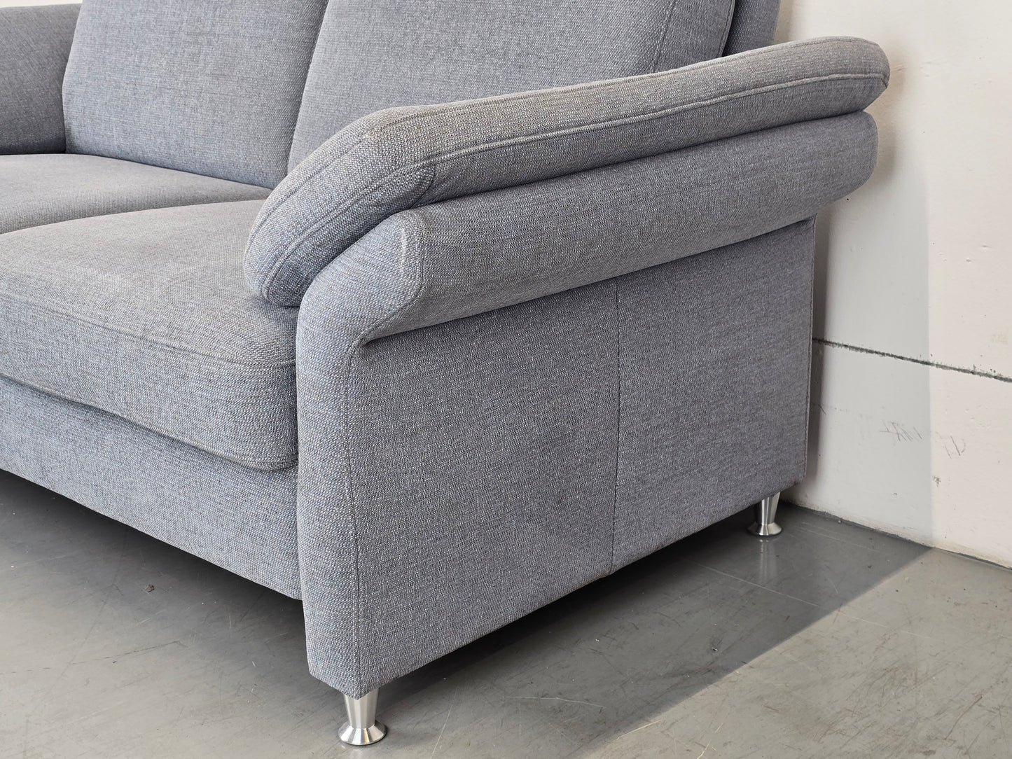 VINTAGE SOFA couch hellblau taupe 2Sitzer sessel polstermöbel garnitur