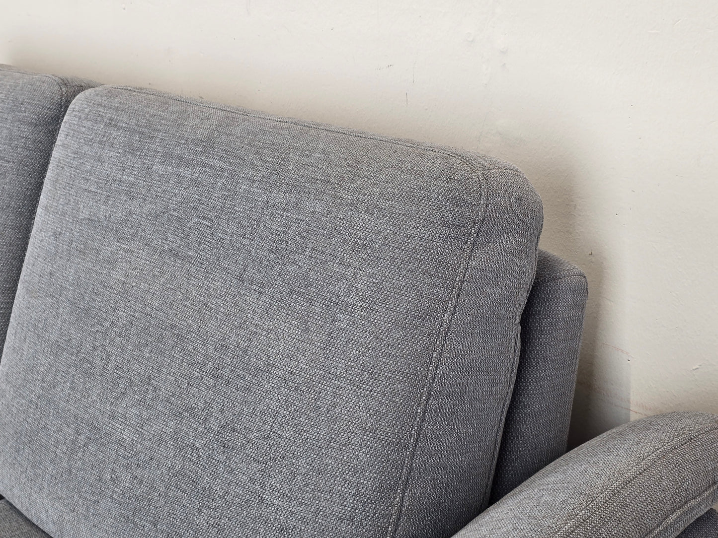 VINTAGE SOFA couch hellblau taupe 2Sitzer sessel polstermöbel garnitur