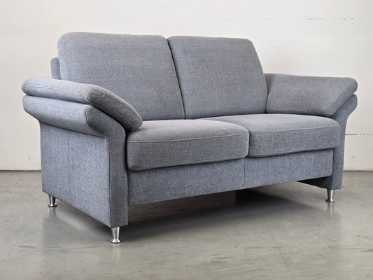 VINTAGE SOFA couch hellblau taupe 2Sitzer sessel polstermöbel garnitur
