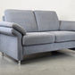 VINTAGE SOFA couch hellblau taupe 2Sitzer sessel polstermöbel garnitur